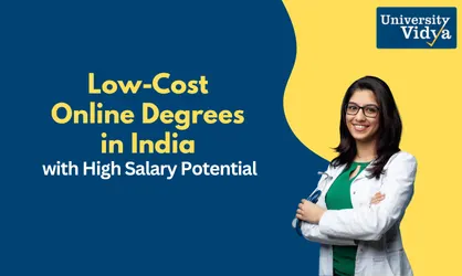 Low-Cost Online Degrees in India with High Salary Potential
