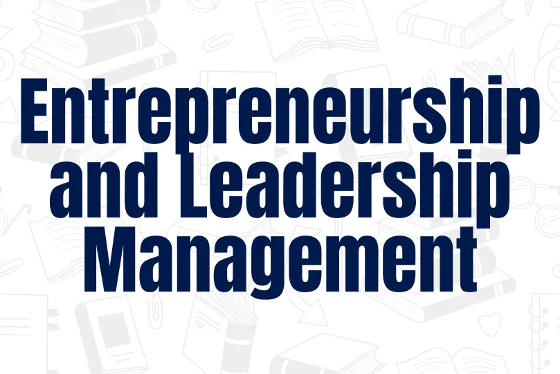 Online MBA in Entrepreneurship and Leadership Management