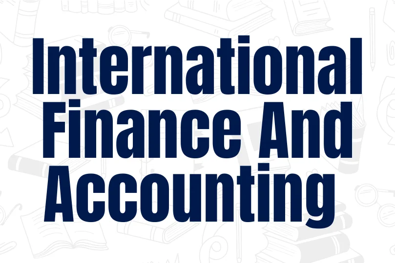Online MCA in International Finance and Accounting