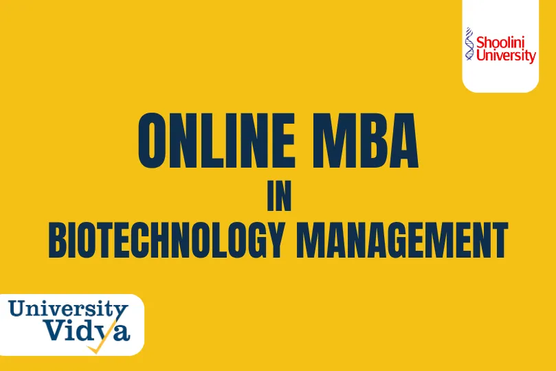 Online MBA in Biotechnology Management