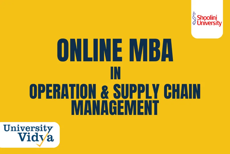 Online MBA in Operation and Supply Chain Management